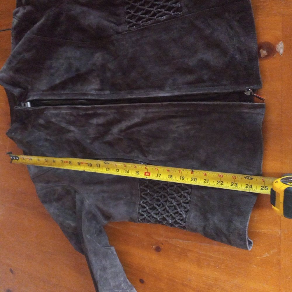 Nwt Coldwater Creek Suede Jacket in Rich Brown Womans Medium - Picture 11 of 14